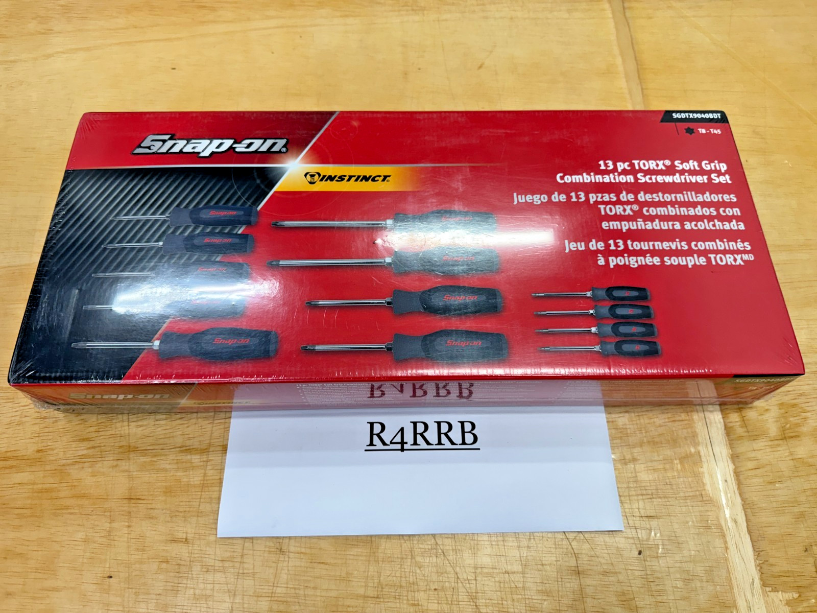Snap-on Tools NEW 13pc DARK TITANIUM T8 – T45 TORX Screwdriver Set SGDTX9040BDT