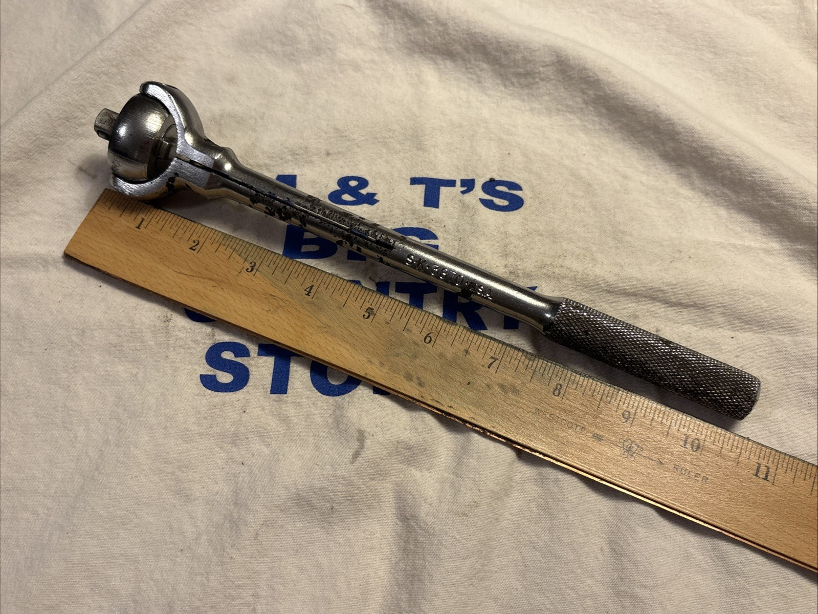 SK Tools USA 3/8″ Drive Roto Head Ratchet Knurled Handle 3870
