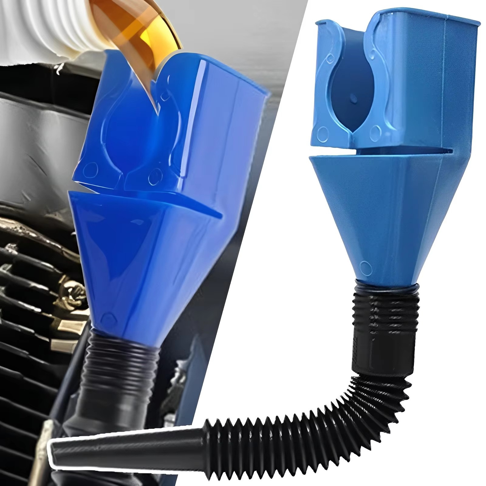 Flexible Draining Tool Snap MultiPurpose Flexible Fold Oil Diesel Transfer Funne