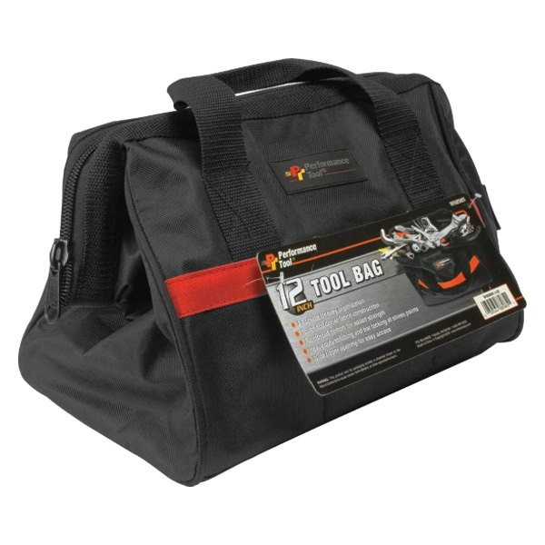 Performance Tool W88985 3-Pocket Wide-Mouth Opening Tool Bag