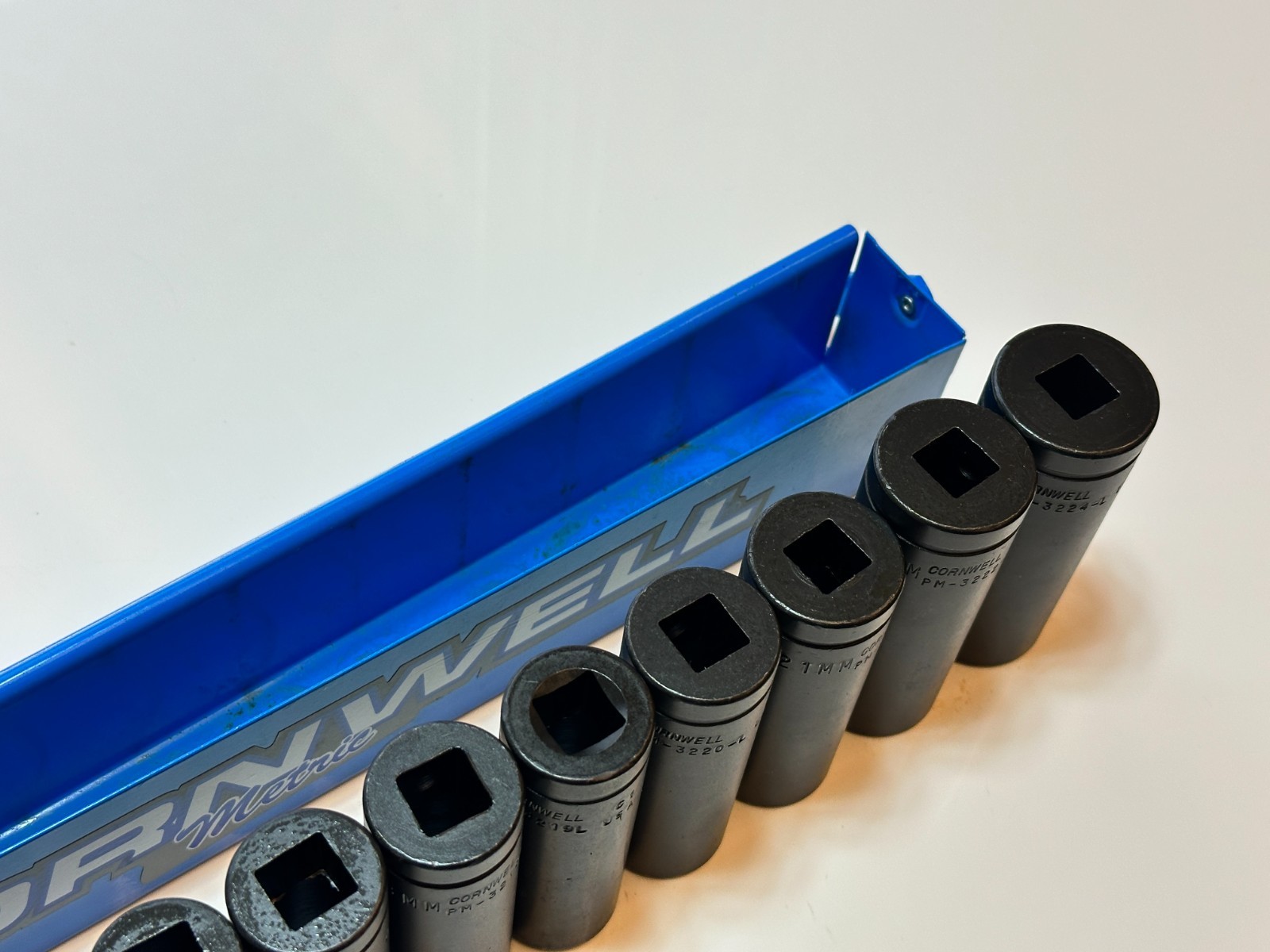 NOS Cornwell USA 14pc 1/2″ Drive Metric Deep Impact Socket Set, 10mm to 24mm NEW