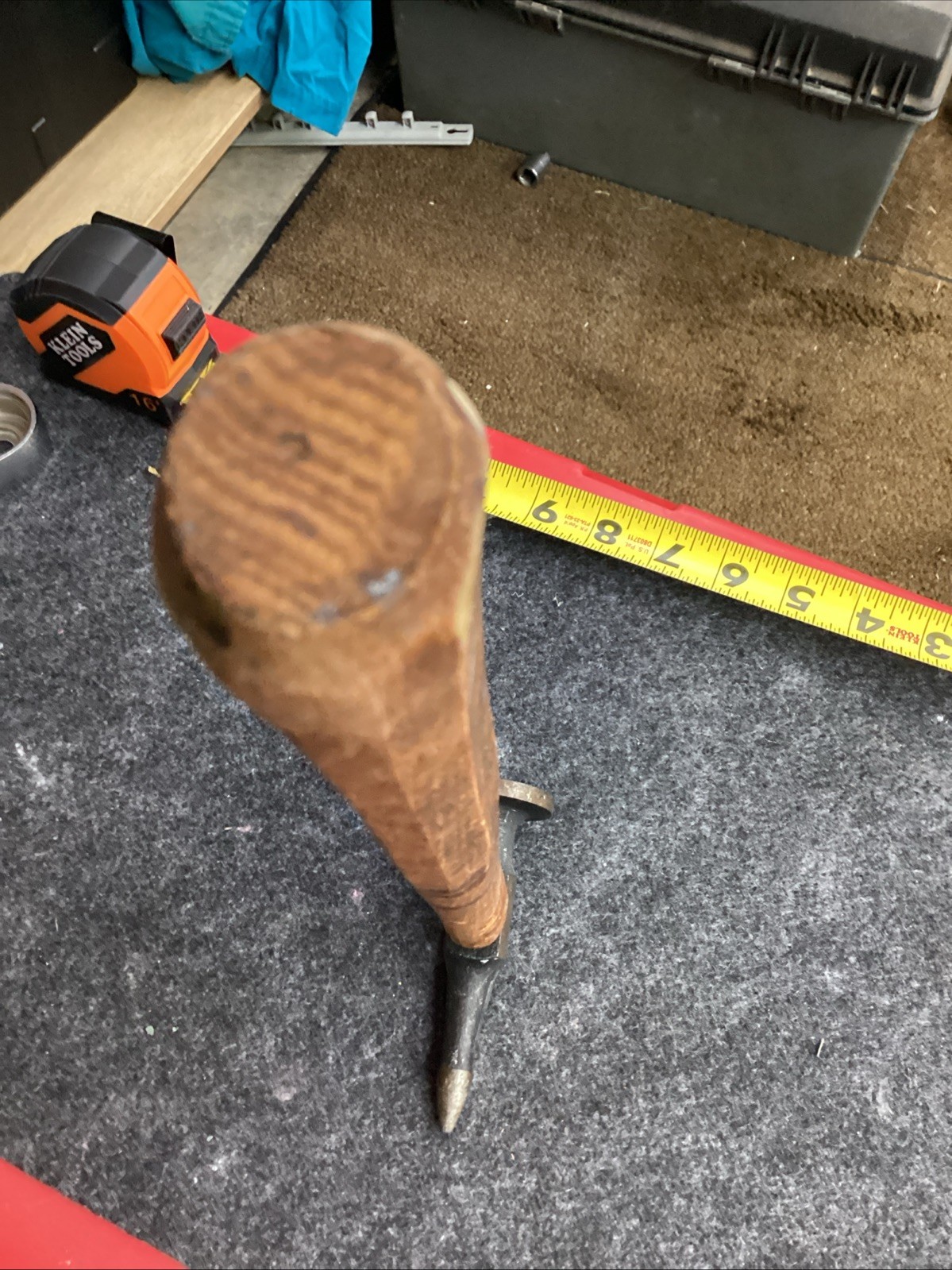 Vintage Snap On Tools BF6118 Auto Body Wood Handle Short Pick Hammer