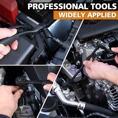 56-Piece 1/4″ Drive Impact Socket Set – SAE & Metric, 6-Point, CR-V, Ratchet & C