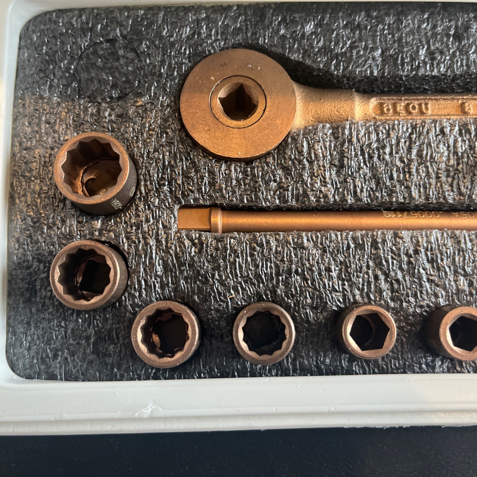 Berylco 1/4” Drive Beryllium Copper Non-Sparking Socket Set 3/16”–7/16”