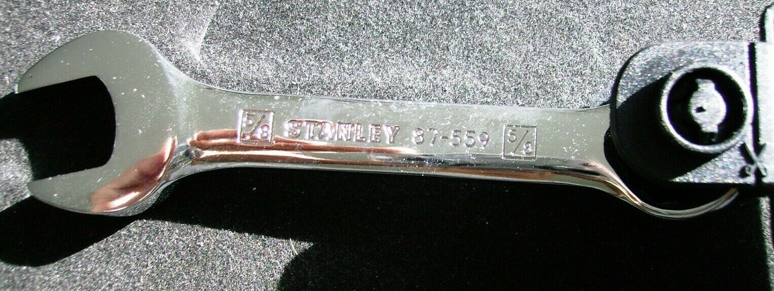 New Stanley 5/8″ Stubby Combination Wrench Chrome Finish