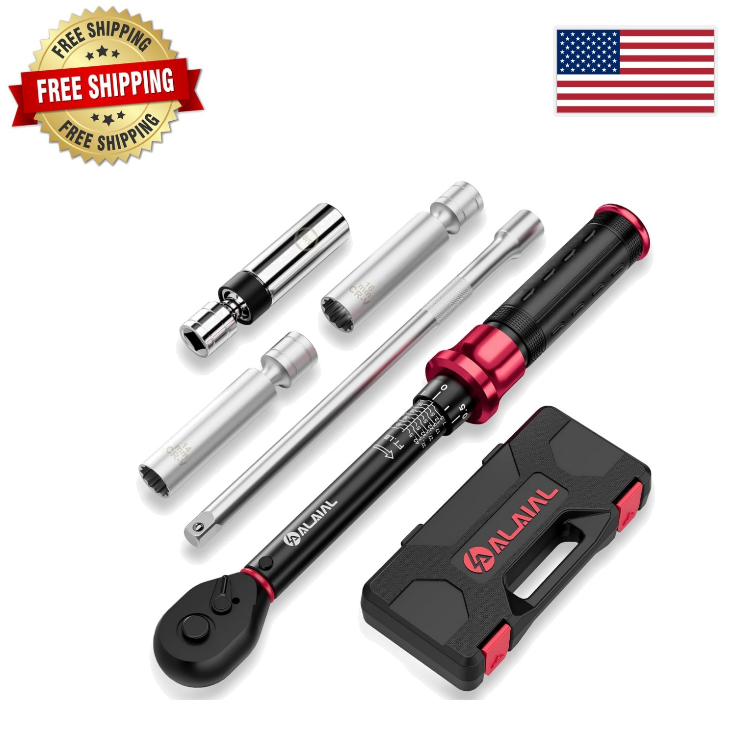 Magnetic Swivel Spark Plug & Torque Wrench Kit for Efficient Vehicle Maintenance