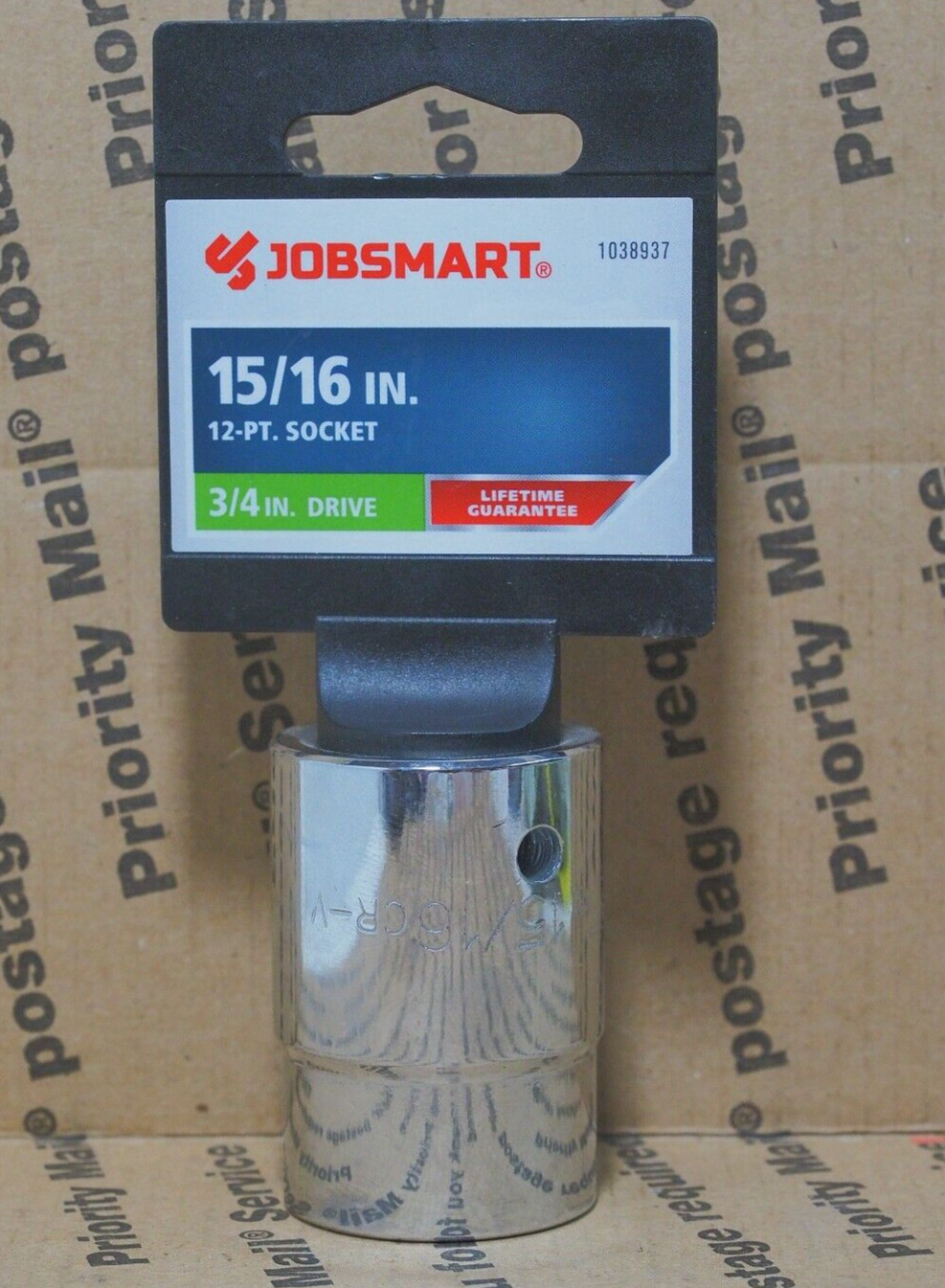 JobSmart 3/4 Drive 15/16″ Standard Socket, 12 pt 1038937 New Free Shipping BX233
