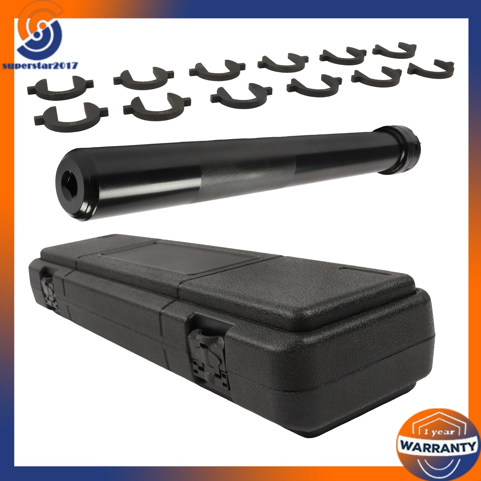 13pc New Inner Tie Rod Removal Installation Tool Set with 12 SAE Metric Adaptors