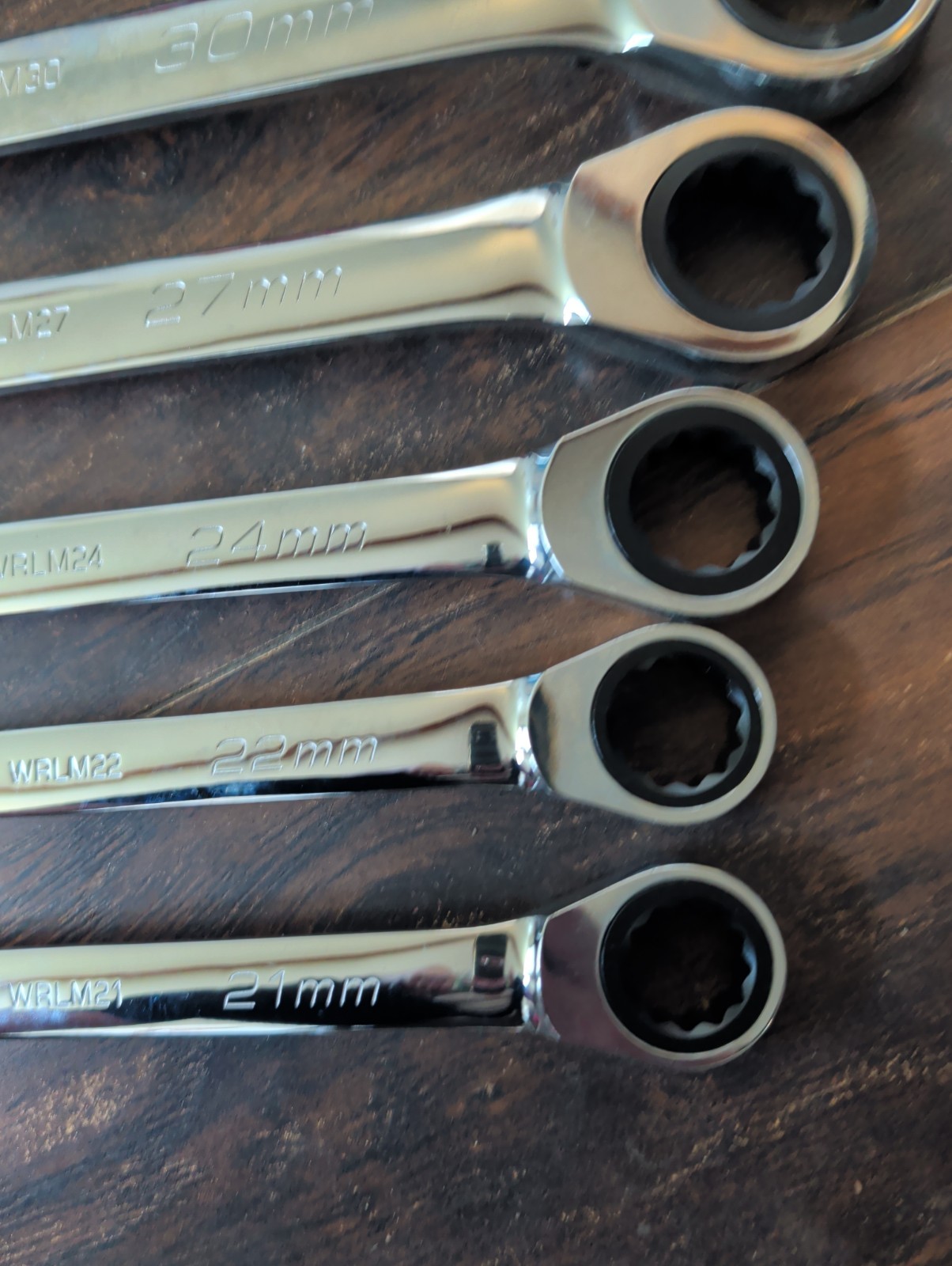 ICON 6 Pc Set METRIC REVERSIBLE RATCHETING COMBINATION WRENCHES 32mm-21mm