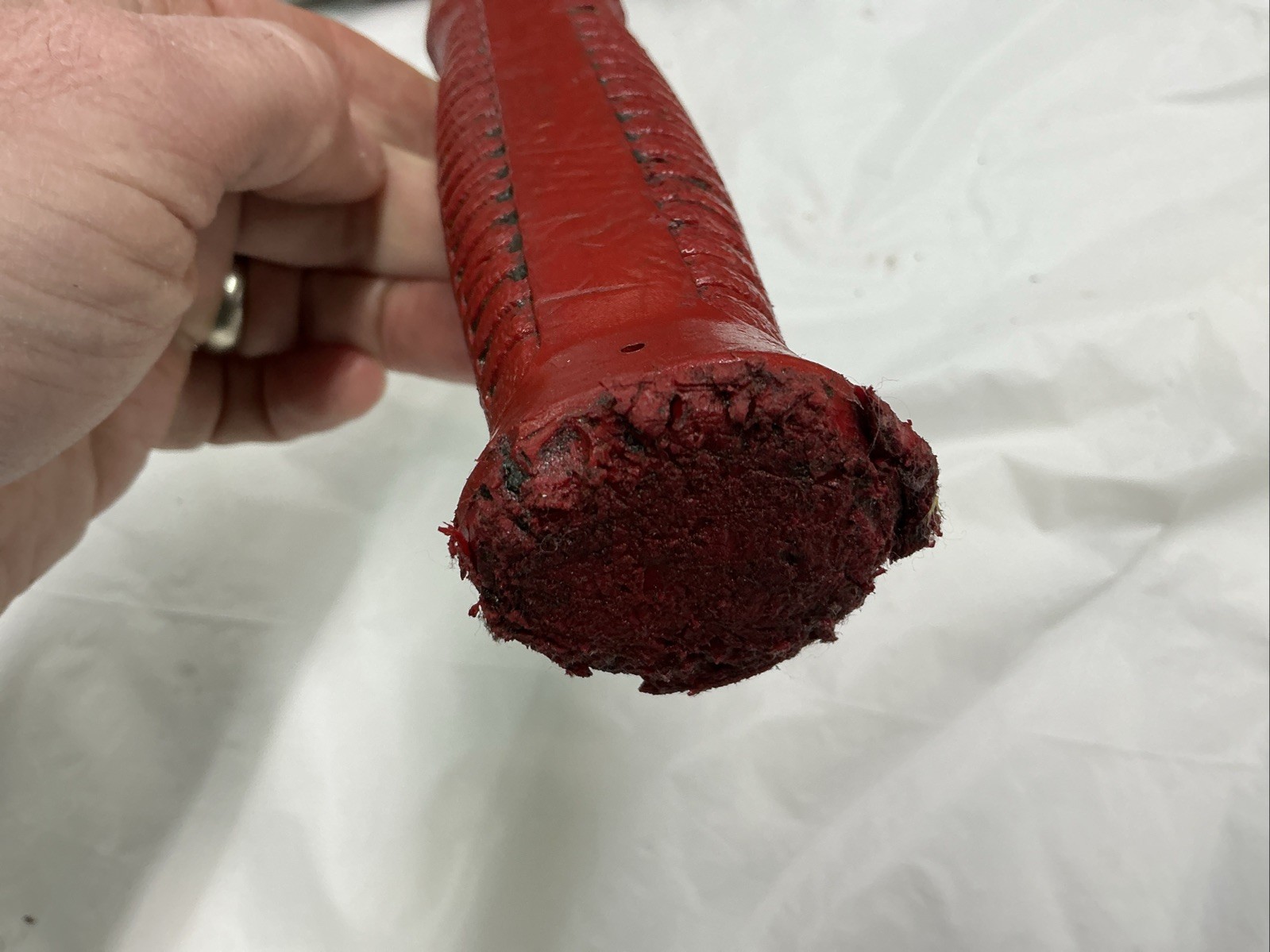 Snap-On HSSD32 32oz Dual-Face Drilling Dead Blow Hammer (Red)