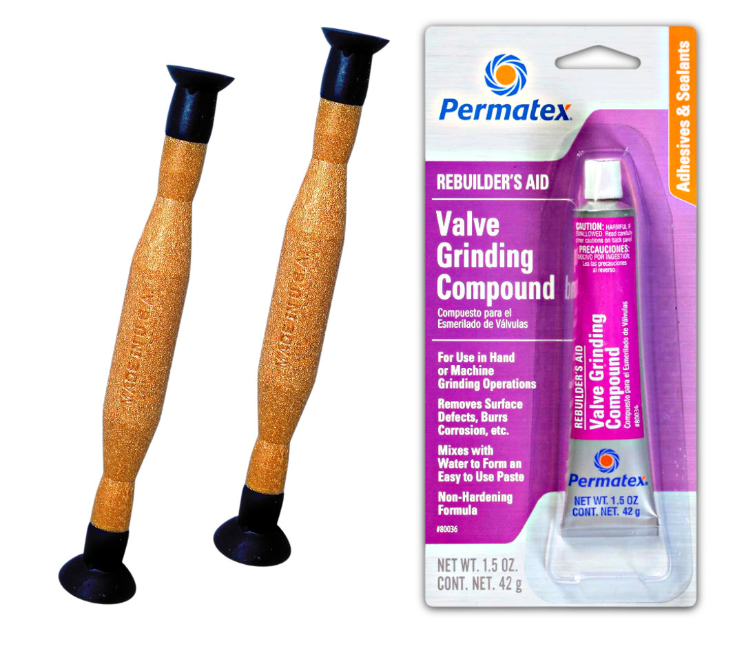 Permatex 80036 Valve Lapping Compound Lisle Tool 21100+21200 Lapper grinding Kit
