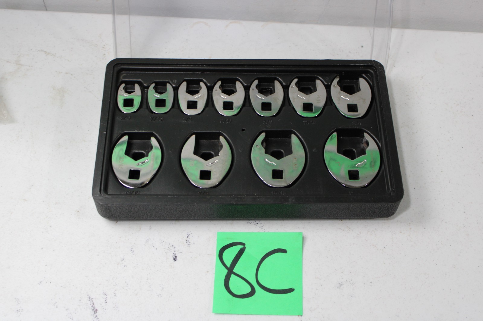 GearWrench SAE crows Foot set 3/8″ to 1″ black Tray