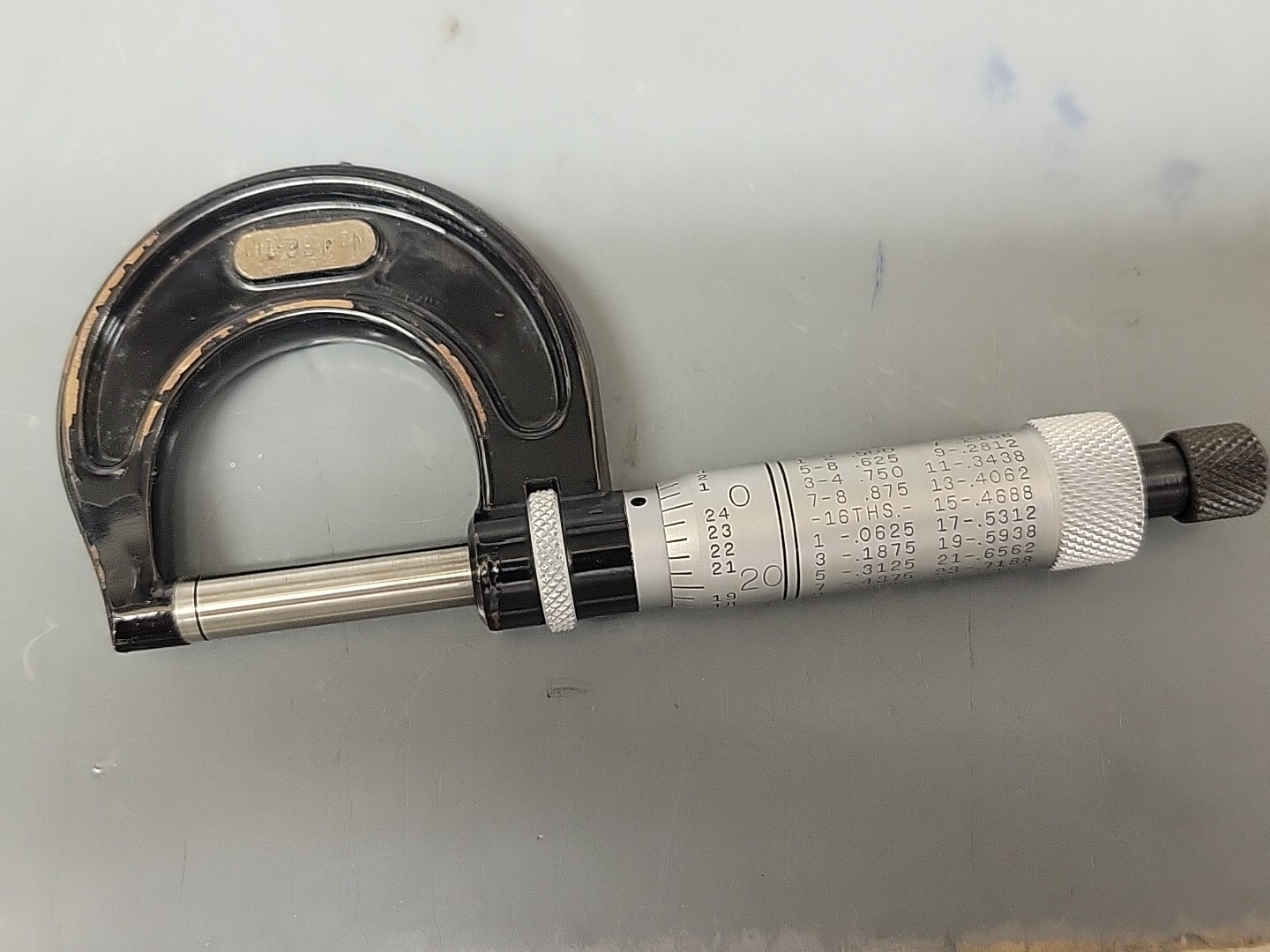 Starrett 436RL 1″ Micrometer Caliper With Ratchet Stop w/Lock Nut NEW OLD STOCK