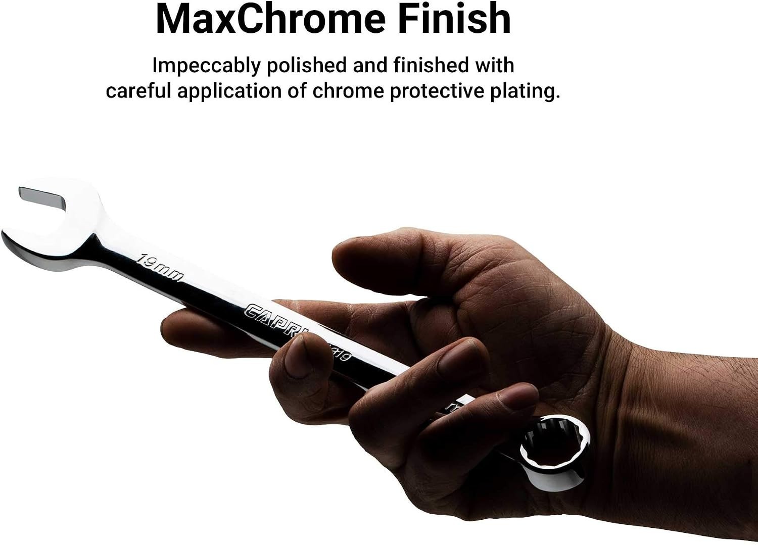 Professional-Grade 1/2-Inch Chrome Vanadium Combination Wrench, Polished Finish