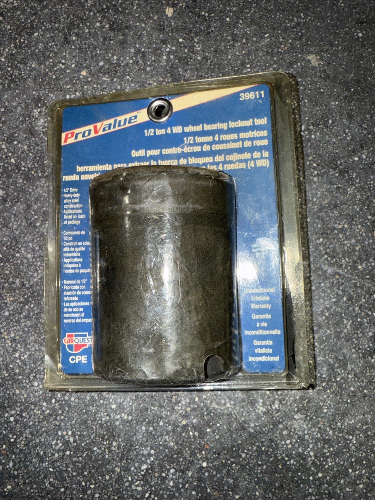PROVALUE 39611 1/2 TON 4WD WHEEL BEARING LOCKNUT TOOL UPC: 796397396115