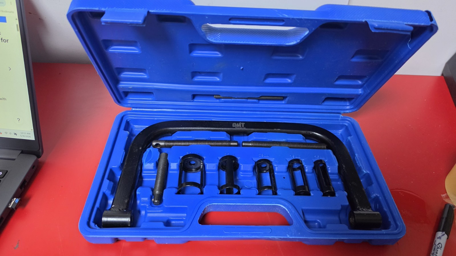 Valve Spring Compressor – 10 Pc Removal Tool Kit, Valve Lappers for Car, ATV