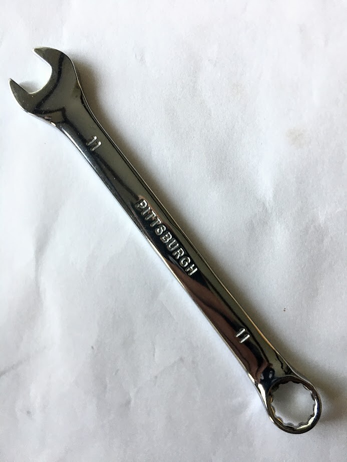Pittsburgh 11 mm x 11 mm Combination Wrench 12 Pt 5.75″ long Free Shipping