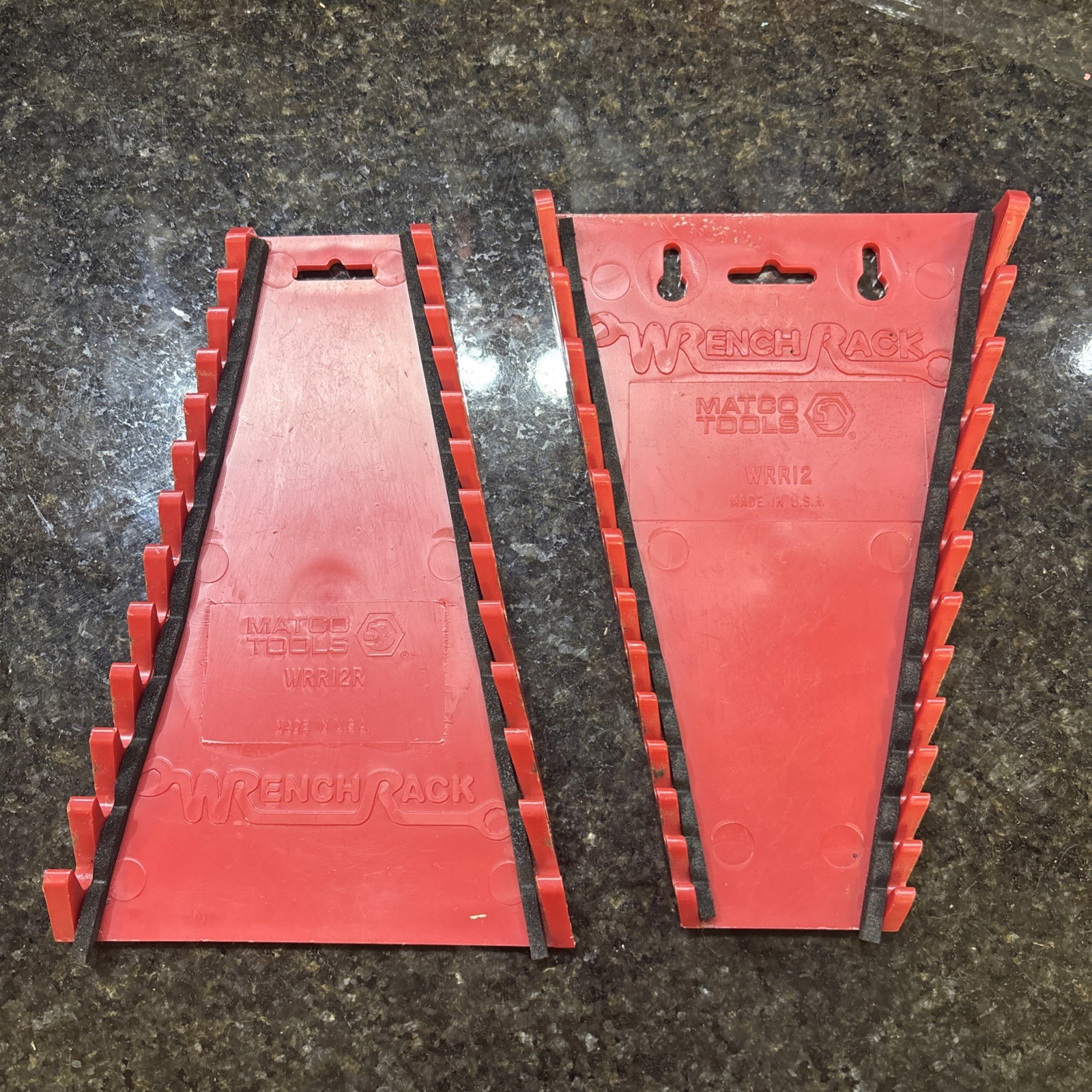 2 Matco Tools Wrench Rack 12 Slot Wrench Rack No WRR12R WRR12 Red
