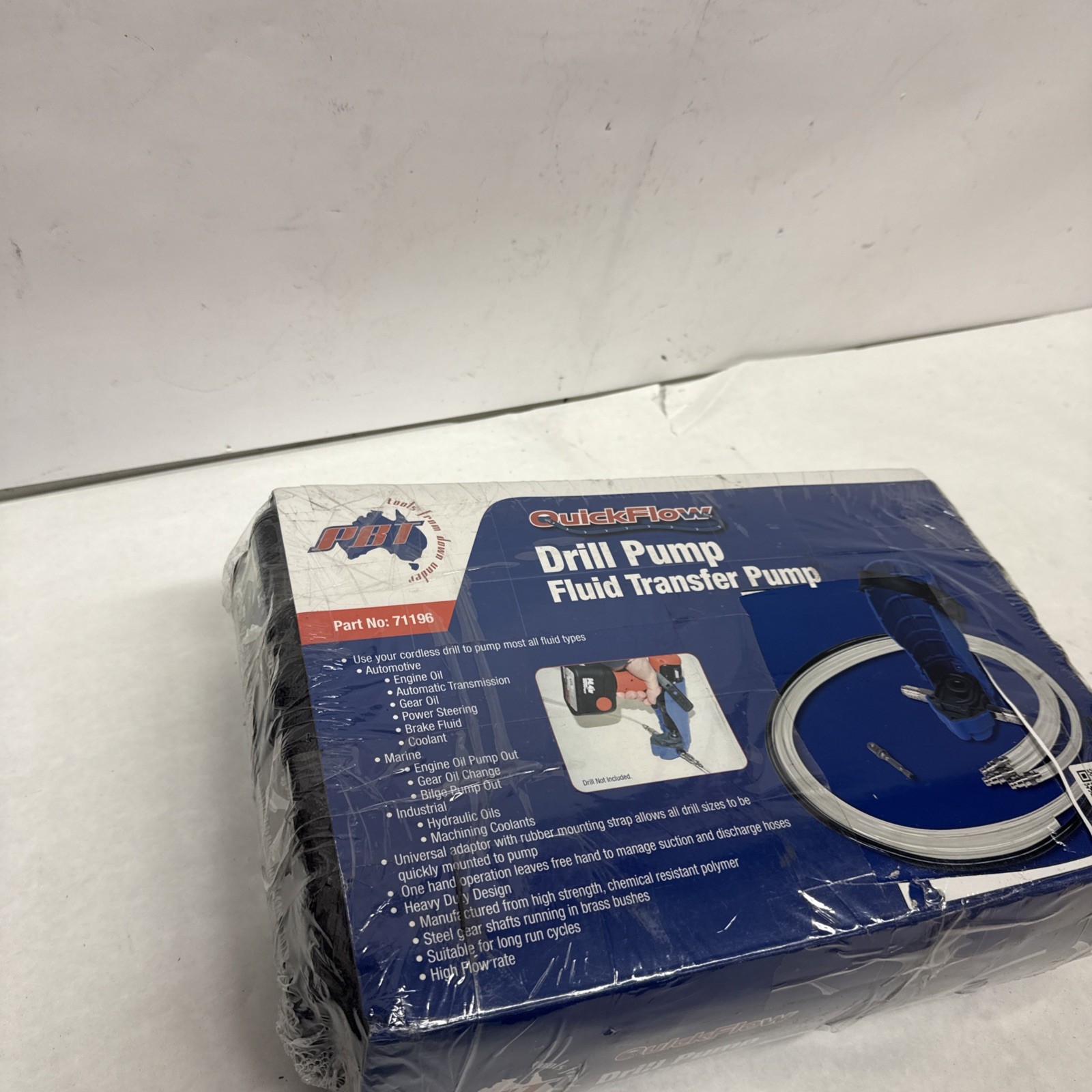 PBT Quick Flow Fluid Transfer Drill Pump Kit w/ Quick Change Hoses & Case #71196