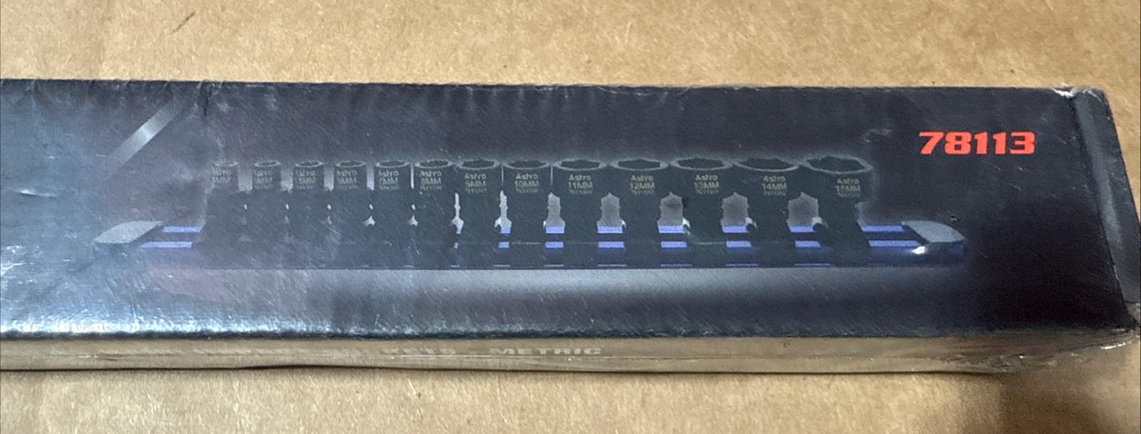 Astro 13pc 1/4″ Drive Low Profile Nano Impact Sockets Metric 4mm-15mm 78113 NEW