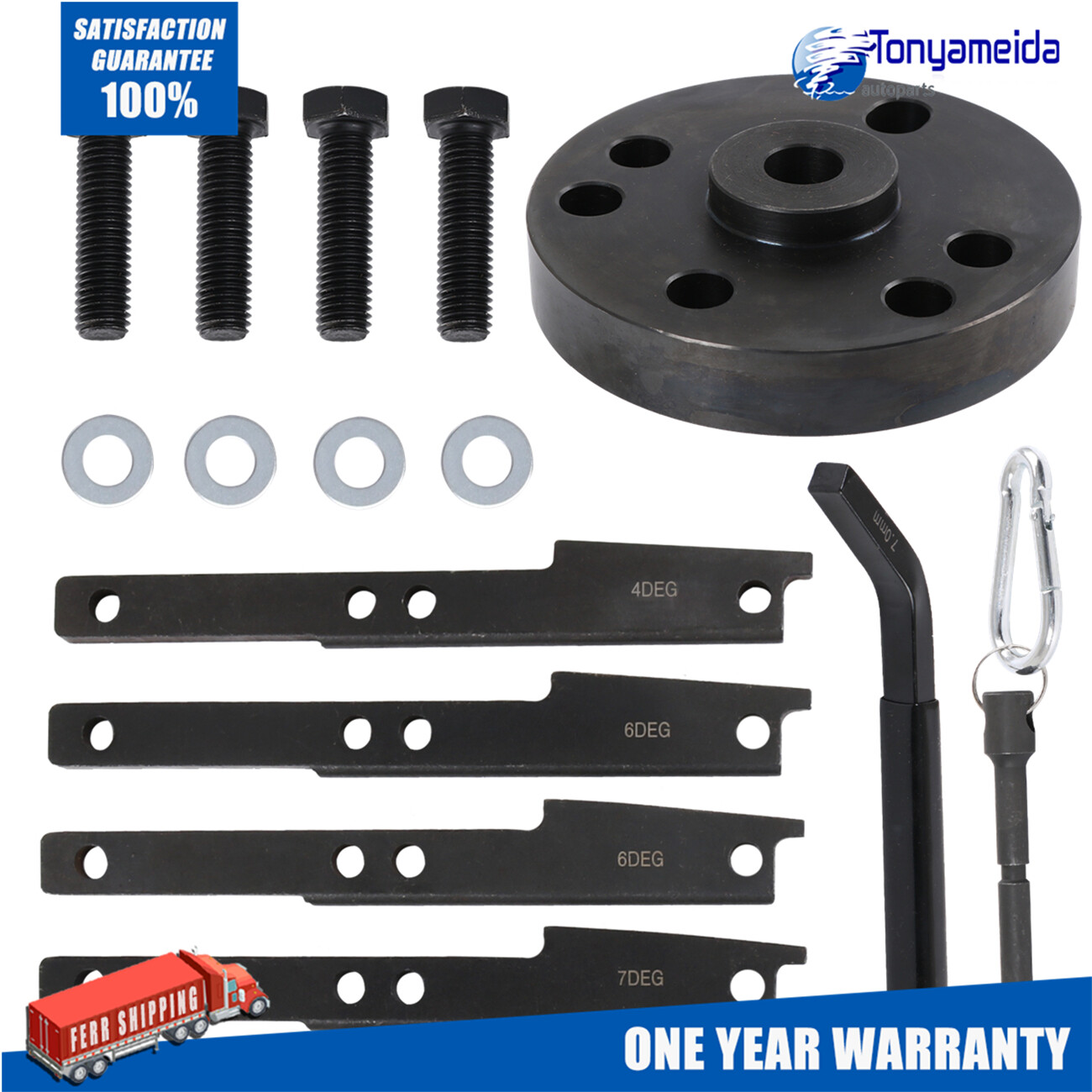 3163021 3163069 3163530 Cummins ISX QSX Timing Injector Cam Gear Puller Tool Kit
