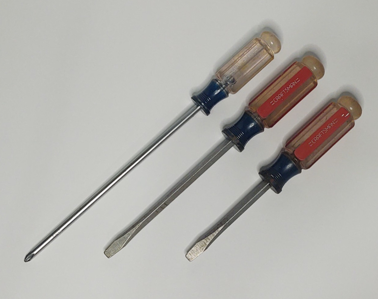 Vintage Craftsman WF Phillips & Flat-Head 1/4″ Screwdriver Lot 41583 41584 41296