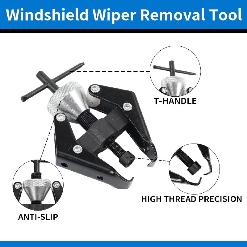 Adjustable Wiper Arm Puller Tool,Heavy Duty Windshield Wiper Arm Removal Tool