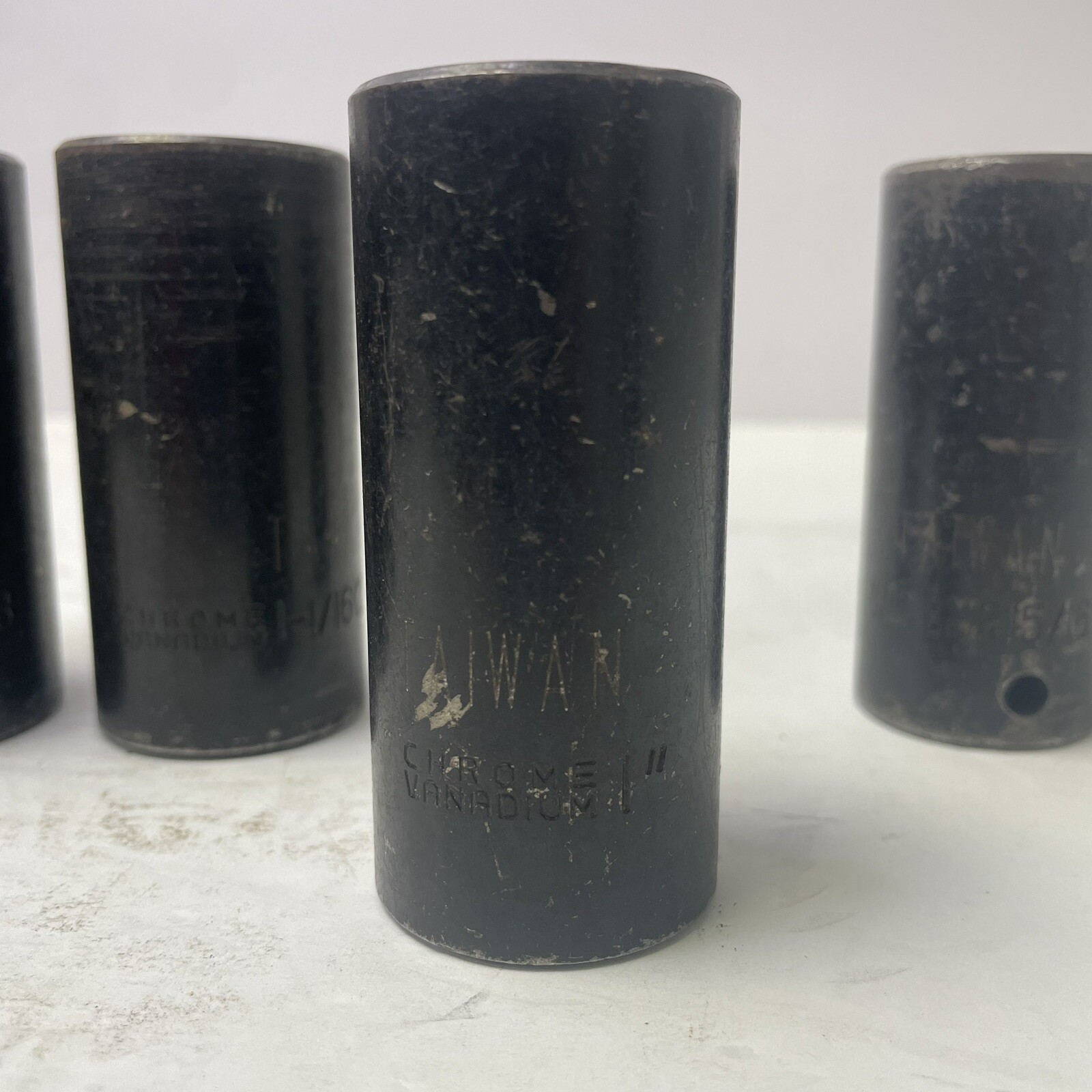 24-32mm Black Impact Socket Set 1/2″ Drive Chrome Vanadium – Heavy Duty Tools