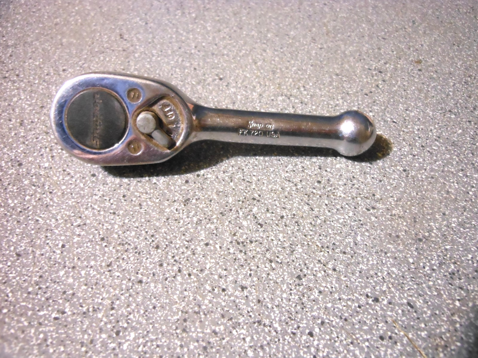 Snap-On FK720 3/8″ Drive Stubby 4″ Ratchet Made In USA gAo
