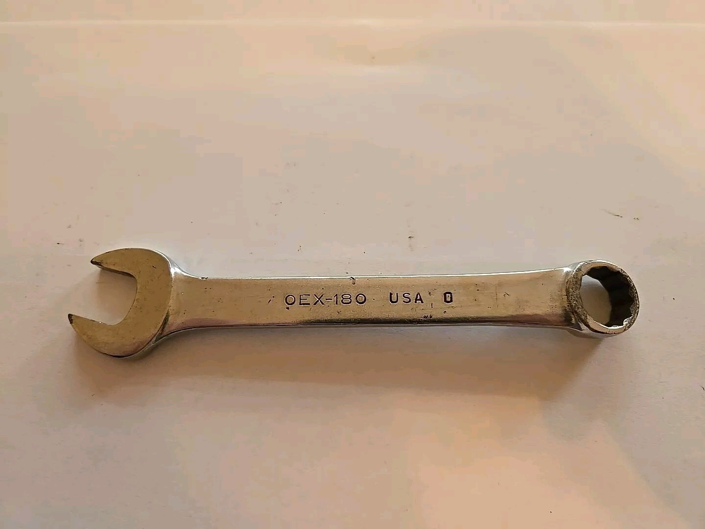 Snap On 9/16″ 12PT Short Chrome Combination Wrench OEX180