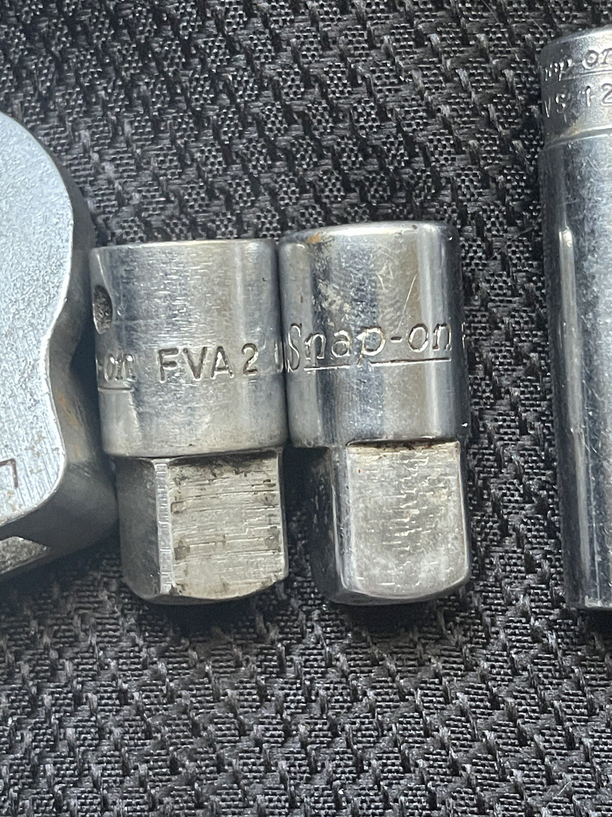 Lot of 10 Snap on Sockets, Open Wrench. FVU FVA MVS SFS SFSM SVS SVA *READ*