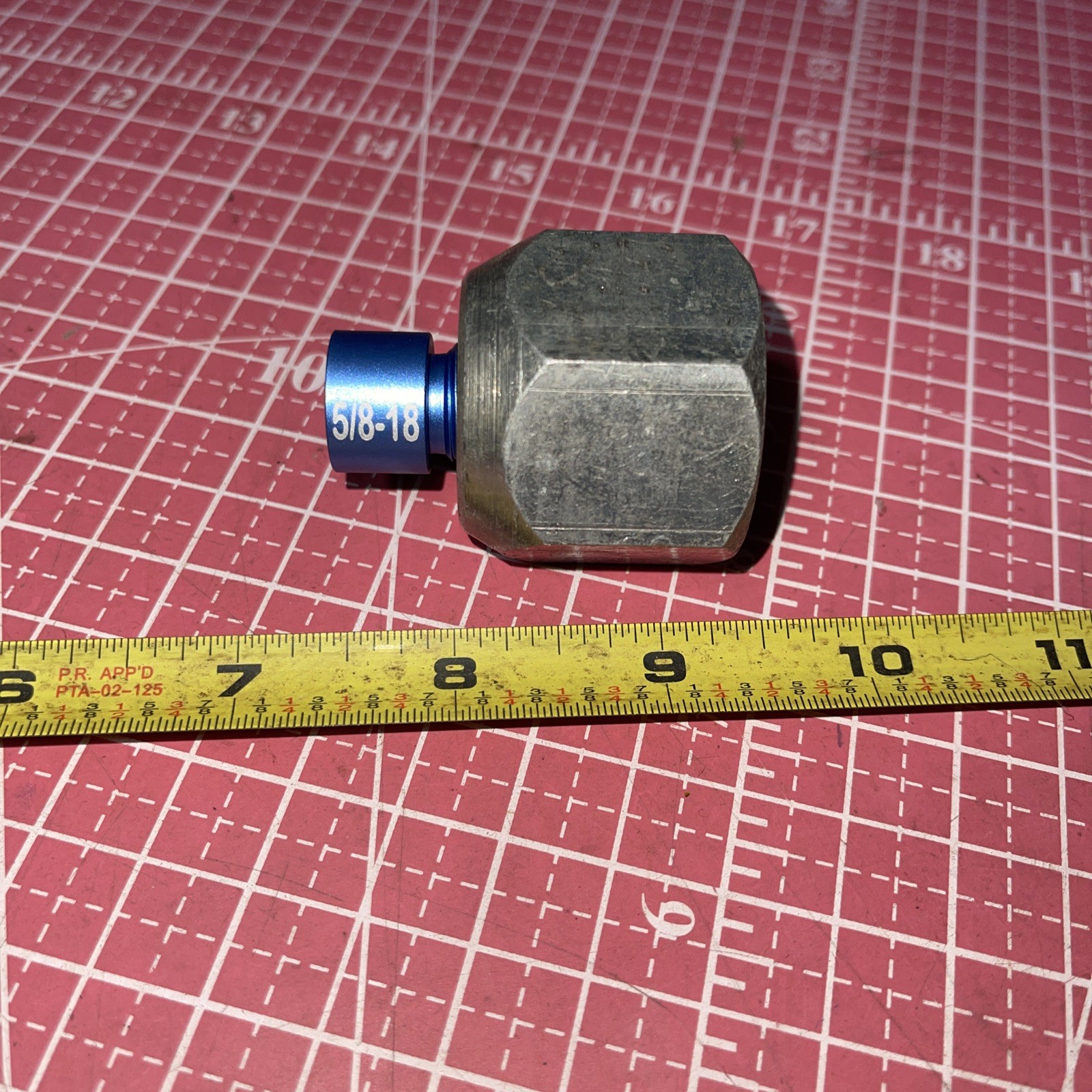 National USA 2743 Push Pull Adapter 1-1/8-12 Female To 5/8-18 Female Connect OTC