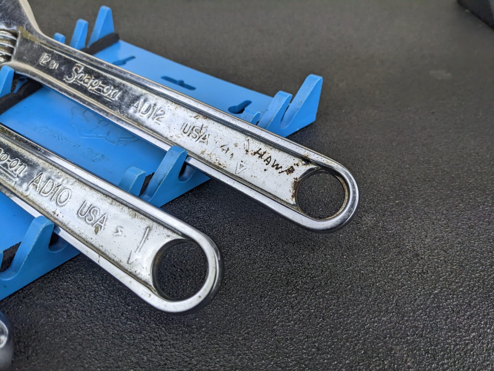 #bn784 Snap-on Tools Vintage USA 4 Pc Adjustable Wrench Set 6″, 8″, 10″, 12″