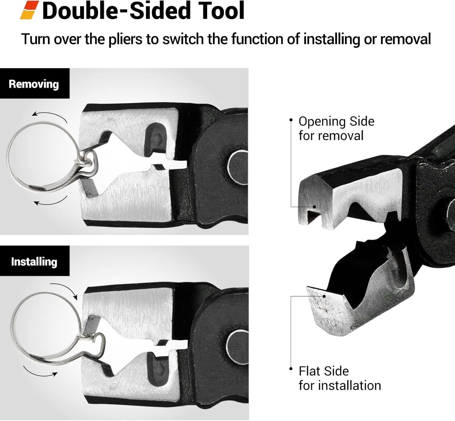 Clic-R Type Hose Clamp Plier Collar Clips Car Water Pipe Removal Repair Tool