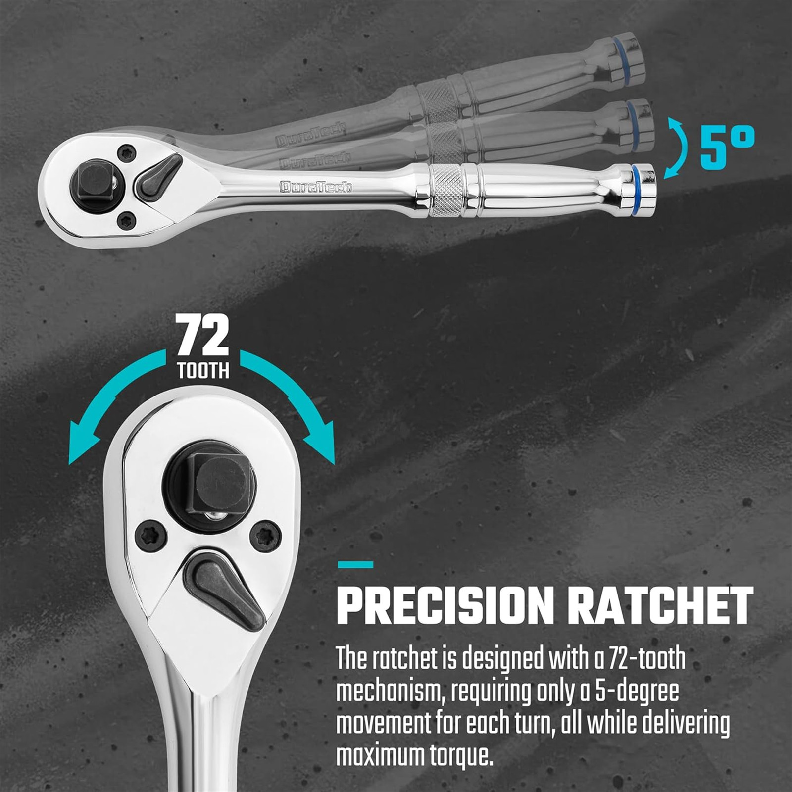 STUBBY RATCHET HANDLE SET 1/4″ 3/8″ 1/2″ DRIVE SHORT SOCKET WRENCHES 3PC