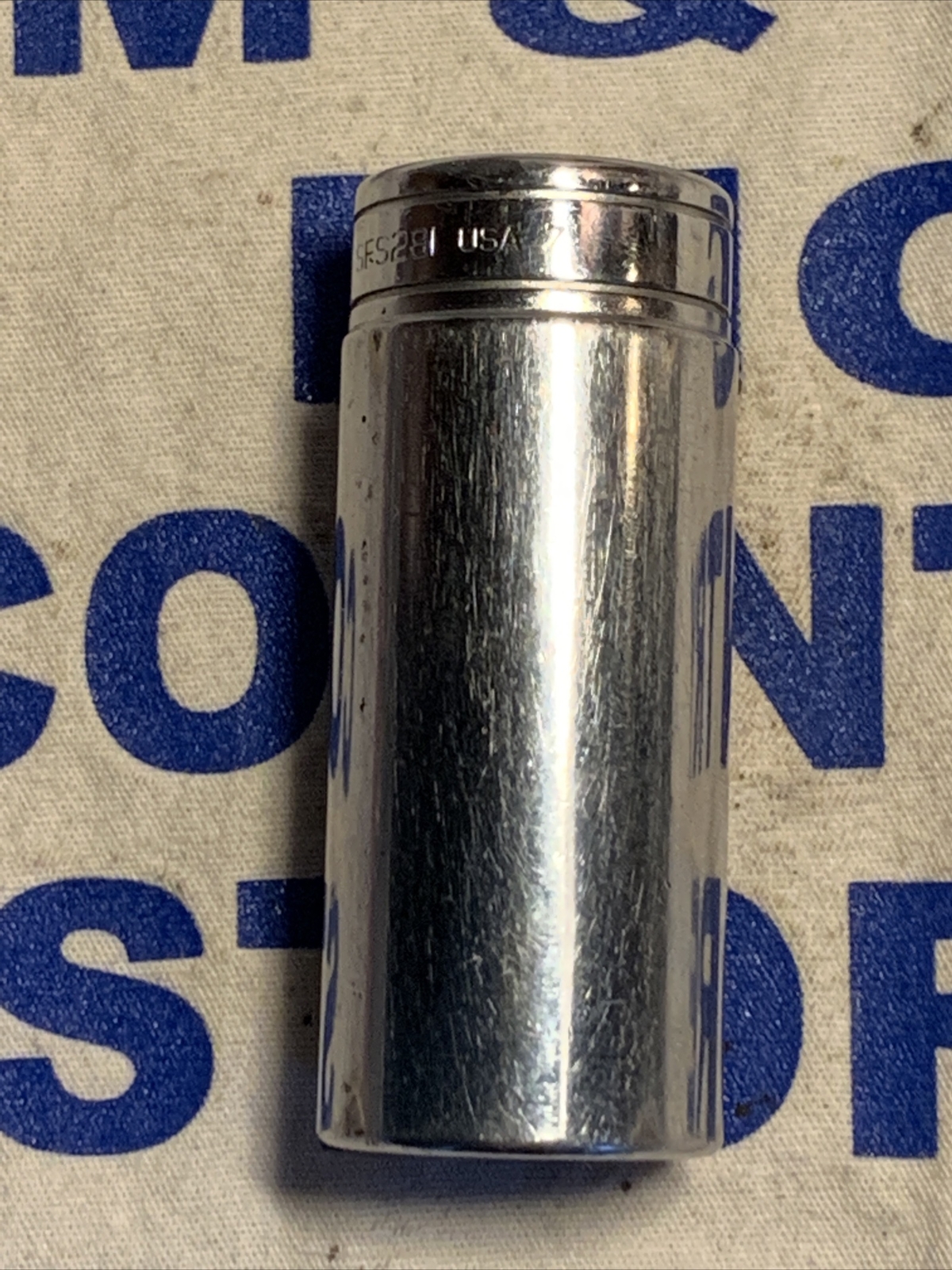 1987 Snap-on Tools USA 3/8″ Drive 7/8″ SAE Deep 6pt Chrome Socket SFS281