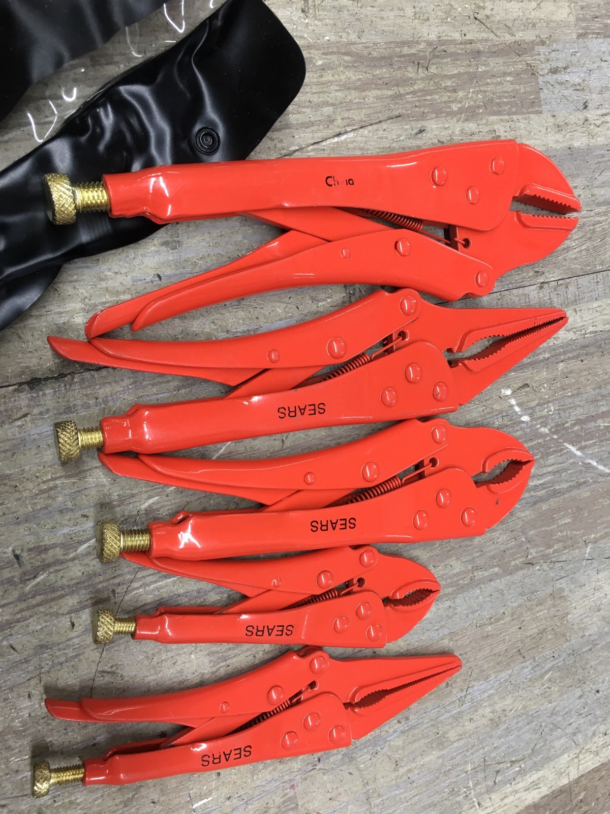 SERIES 9-30125 Sears Craftsman 5pc Locking Plier Set 5″ to 10″ BARELY USED