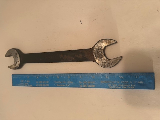 MADE USA – VINTAGE BILLINGS HEAVY DUTY 1″ X 15/16″ OPEN END WRENCH