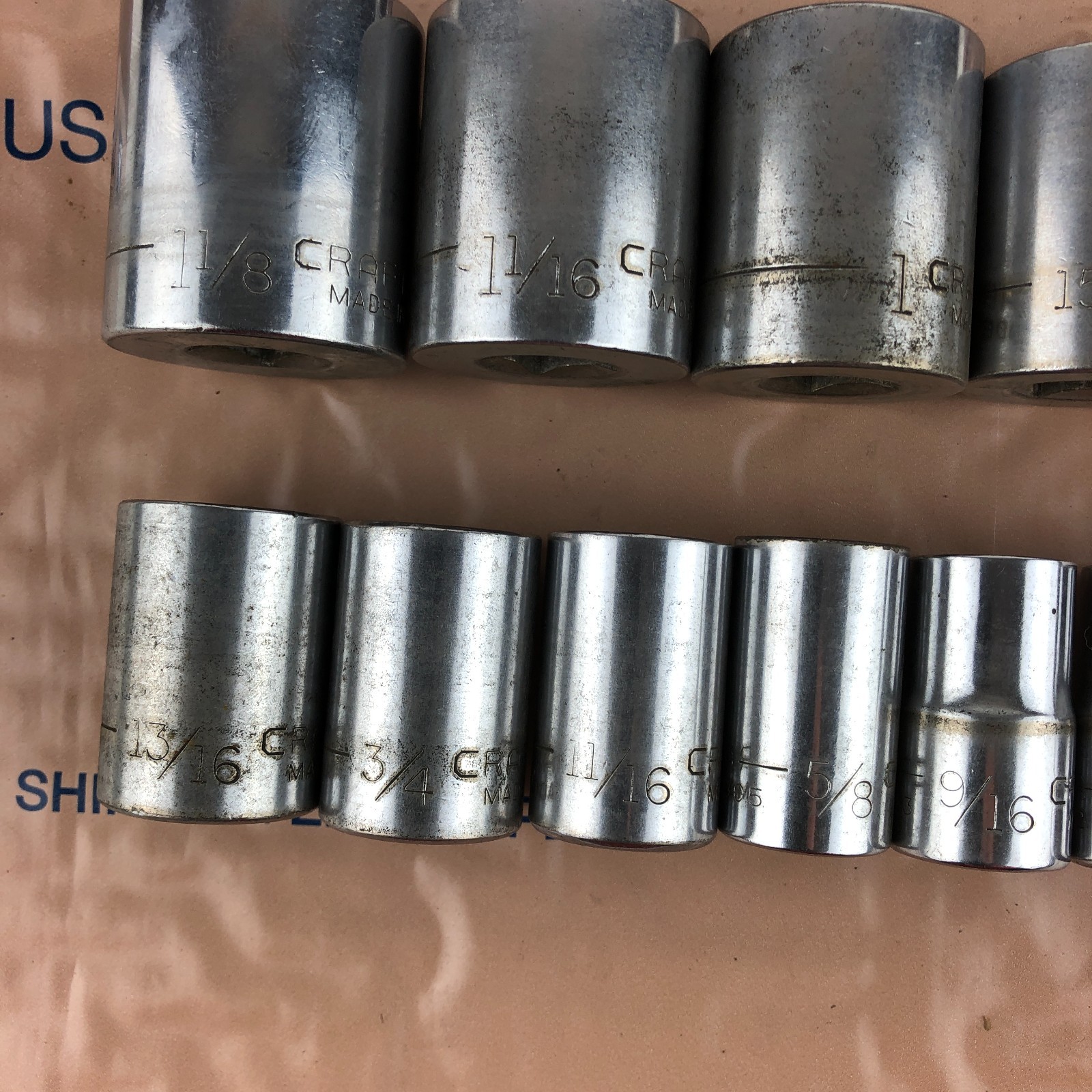 Craftsman USA Metric SAE Socket Set 12Pt 1/2 Dr Ratchet 14mm-24mm 7/16 to 1-1/8″
