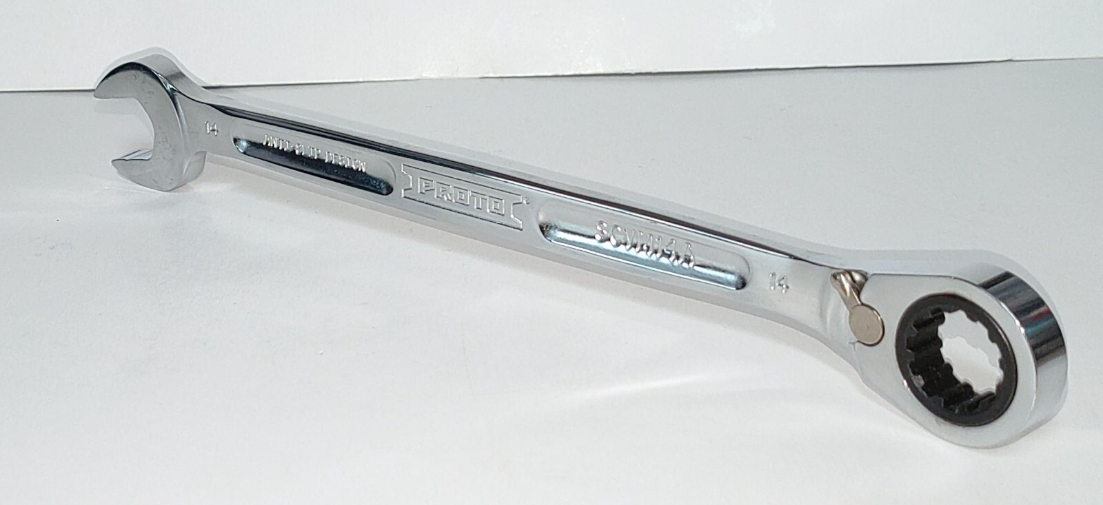 Proto 14MM Metric Ratcheting Combination Wrench SCVM14A Made in USA