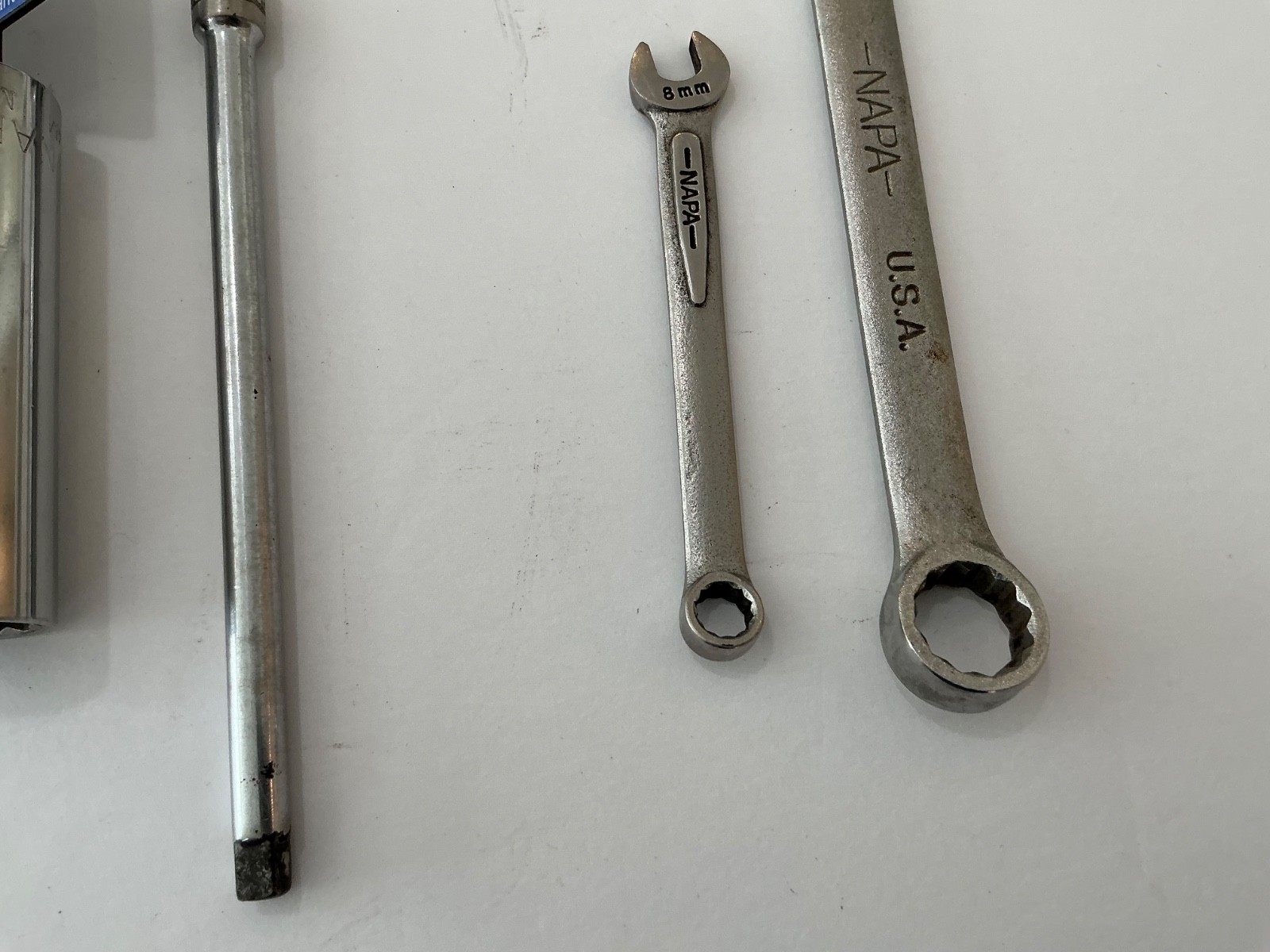 Asst VTG NAPA wrenches & Sockets 8 pc USA made all for $25