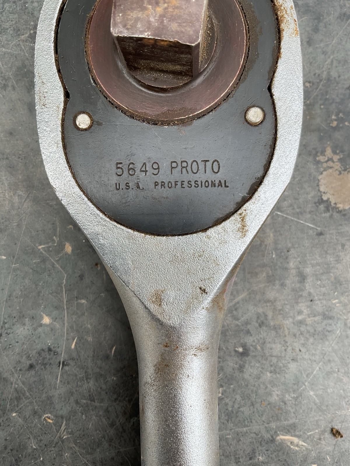 Vintage Proto 5649 3/4-inch Drive 20-inch Long Classic Pear Head Ratchet