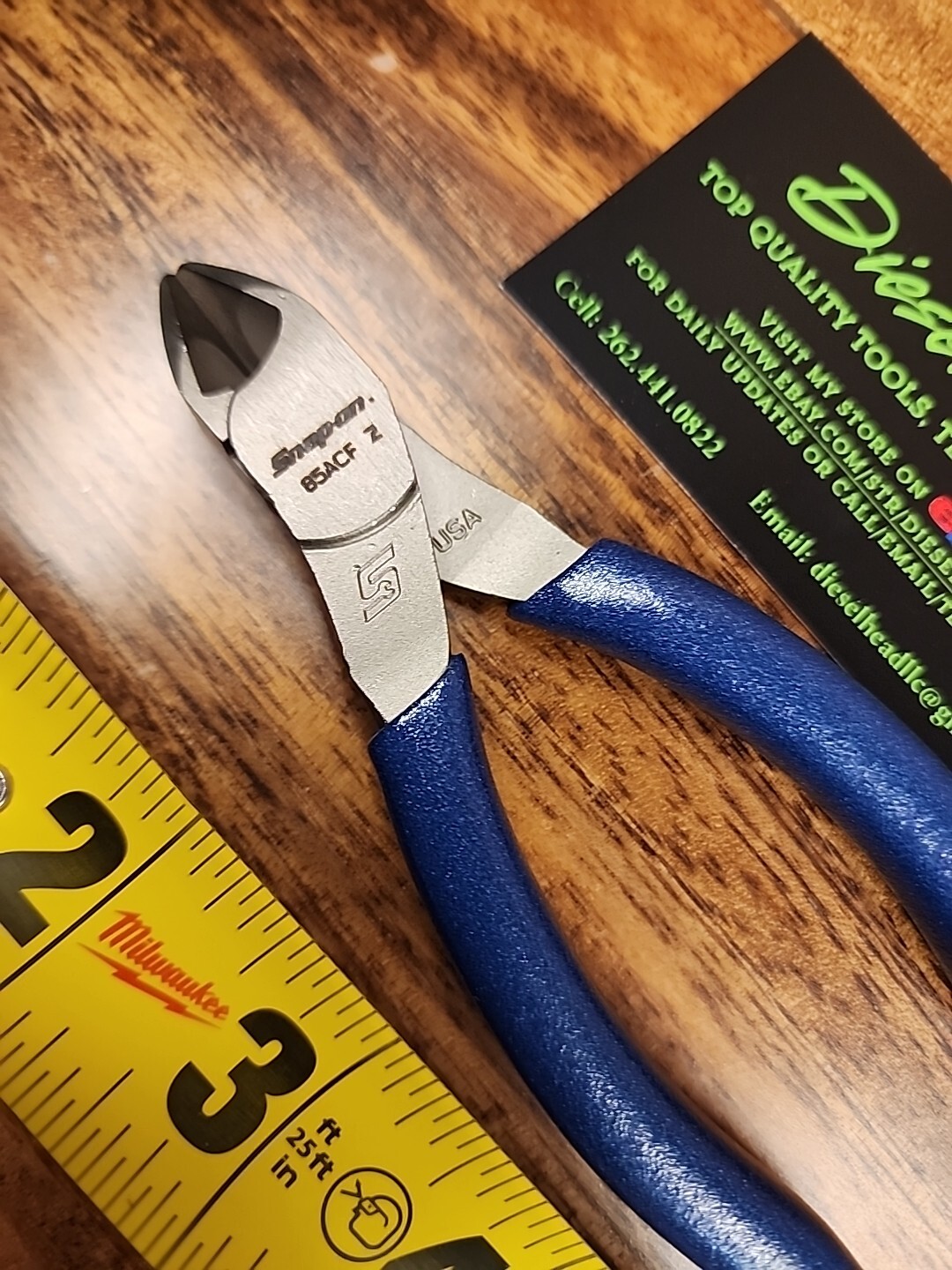 *NEW* Snap On 85ACF POWER BLUE 5″ VectorEdge Diagonal Cutter FREE SHIP