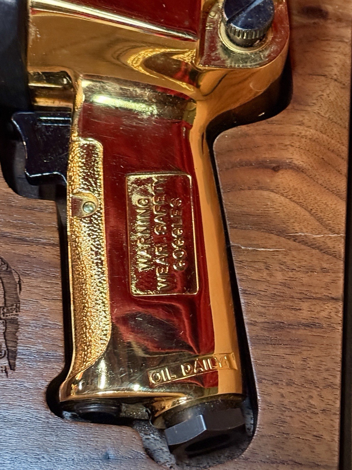 Mac Tools Dale Earnhardt 24K Gold Plated AW434 Air Wrench #540 Ltd Ed NASCAR
