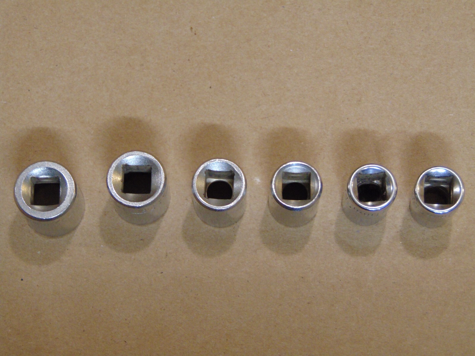 6 pc Craftsman 3/8″ drive 12 point Metric Chrome Socket set 10,11,12,13,14,15mm