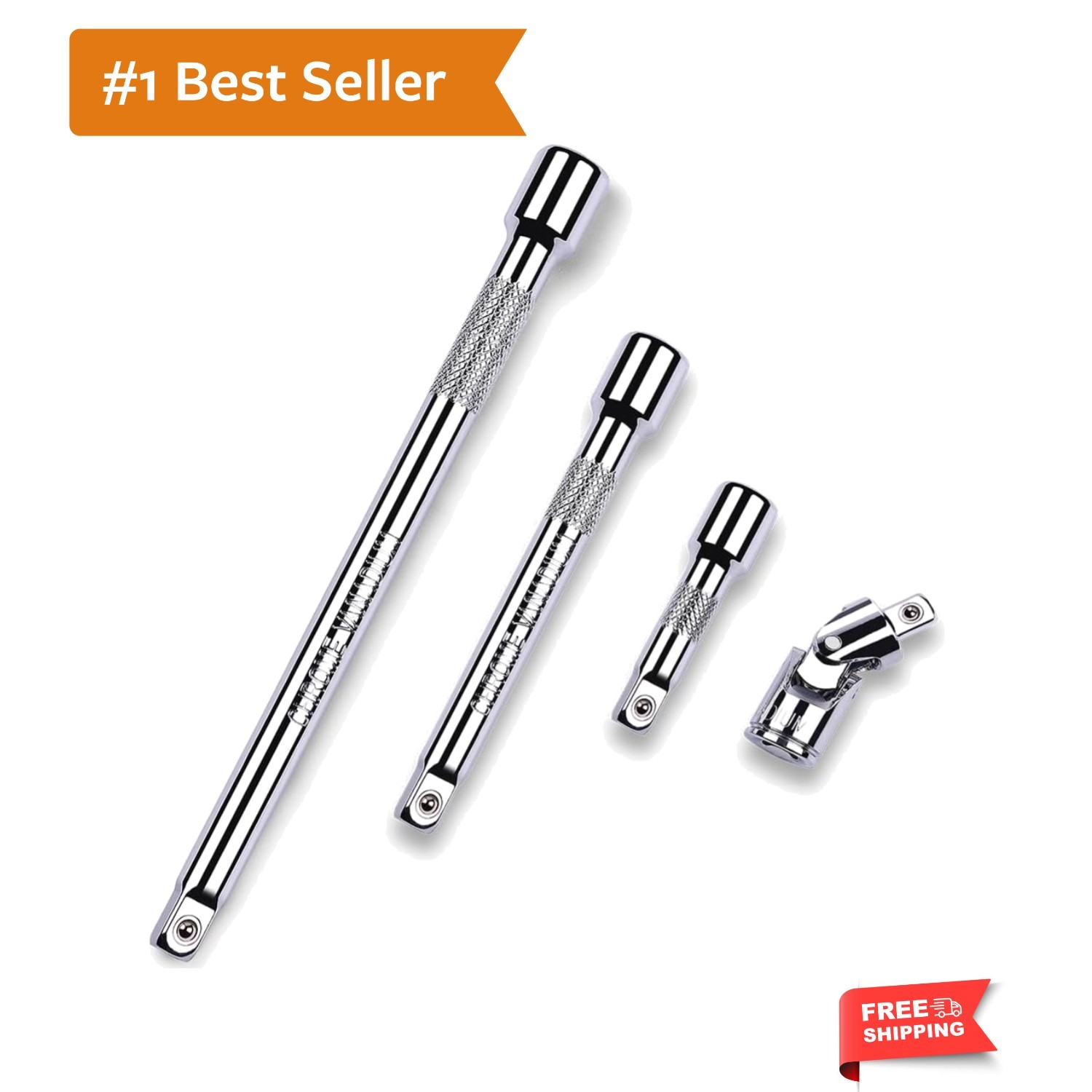 4 Piece 3/8 Inch Drive Extension Bar Set, 3/8 Inch Drive Socket Extension Set…