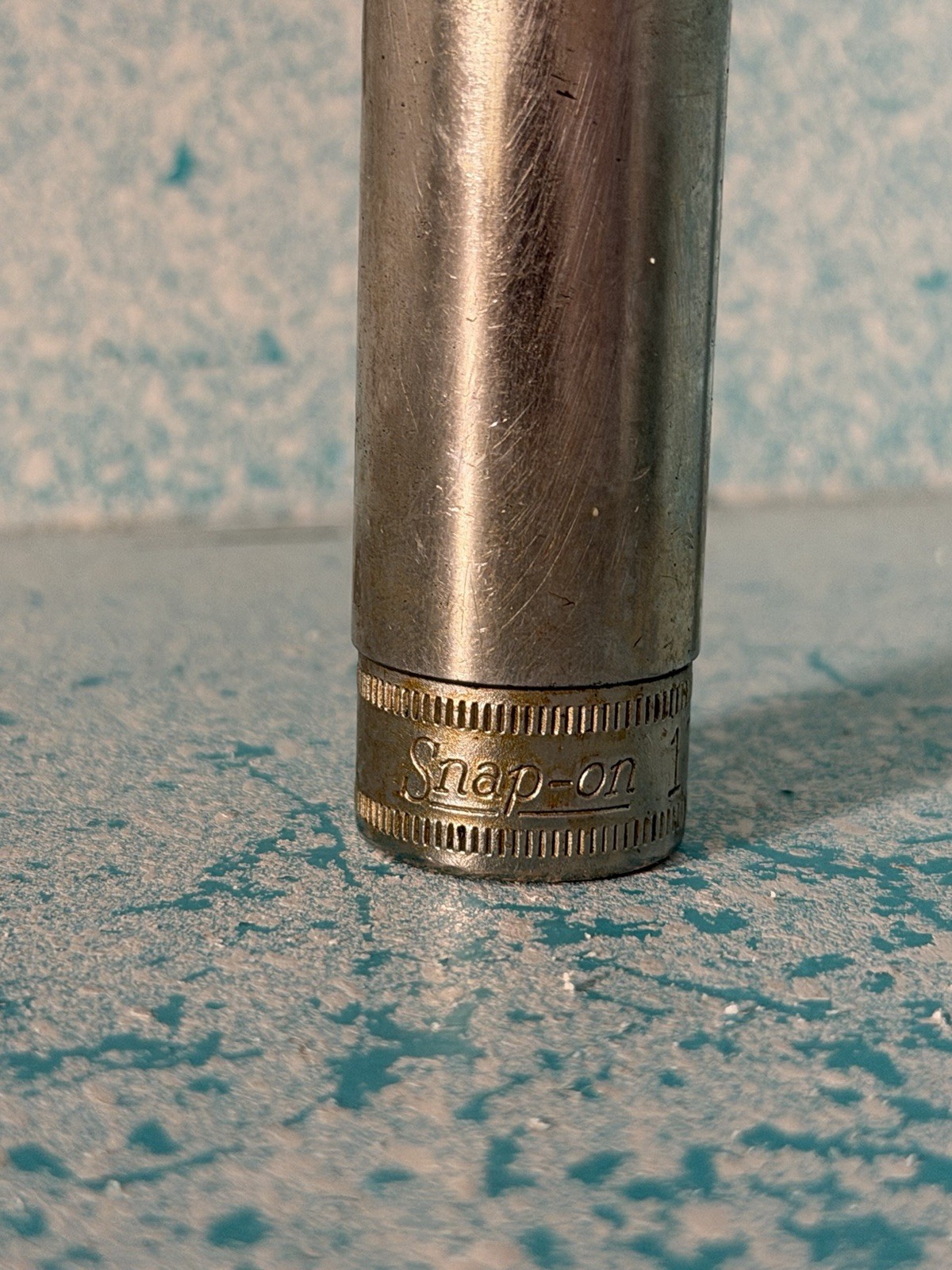 Snap On Tools 17mm 6 Point Deep Socket SFSM17 Vintage USA