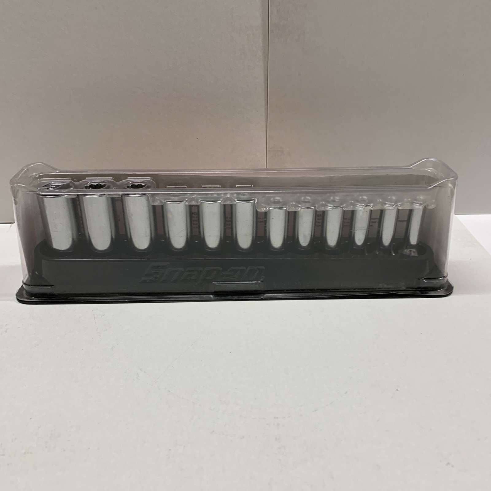 Snap On Tools USA 212SFMY 3/8″Dr 12point 8-19mm Deep Chrome Socket Set NEW