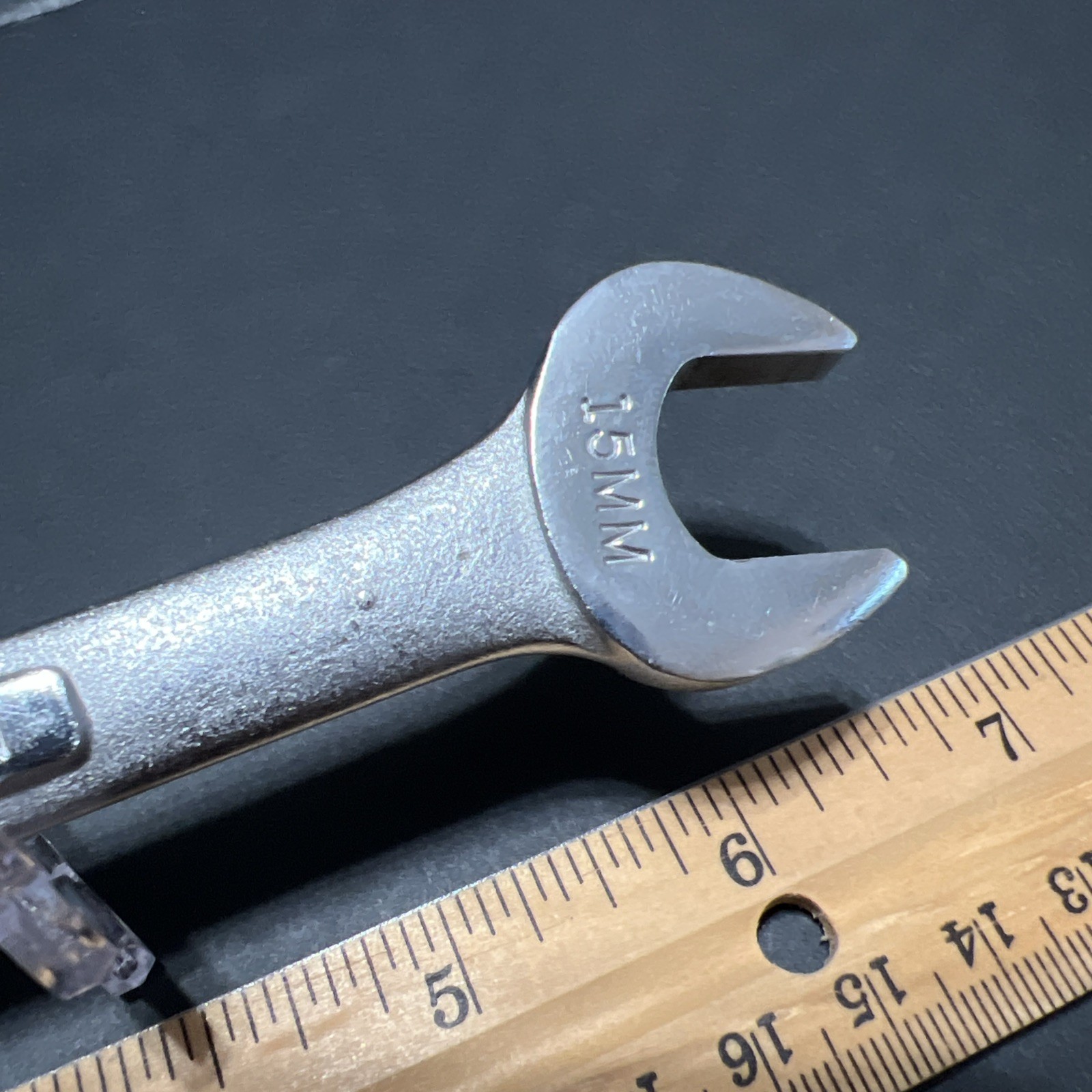 Vintage Craftsman 15mm x 13mm Metric Open End Wrench V 44507 Made In USA