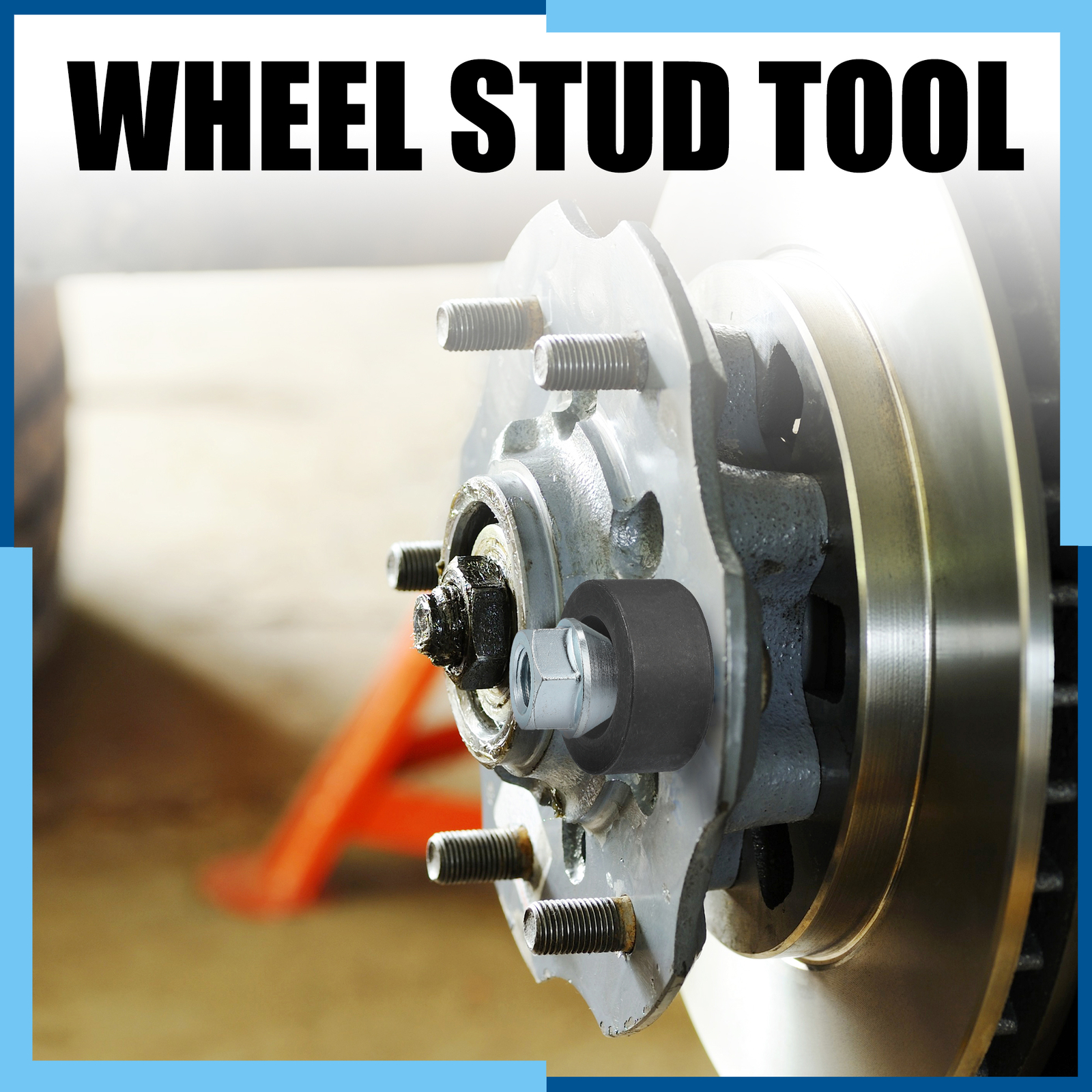 Universal Pack (2) Wheel Stud Installer Tool with 3/4″ Hex Wheel Lug Nuts
